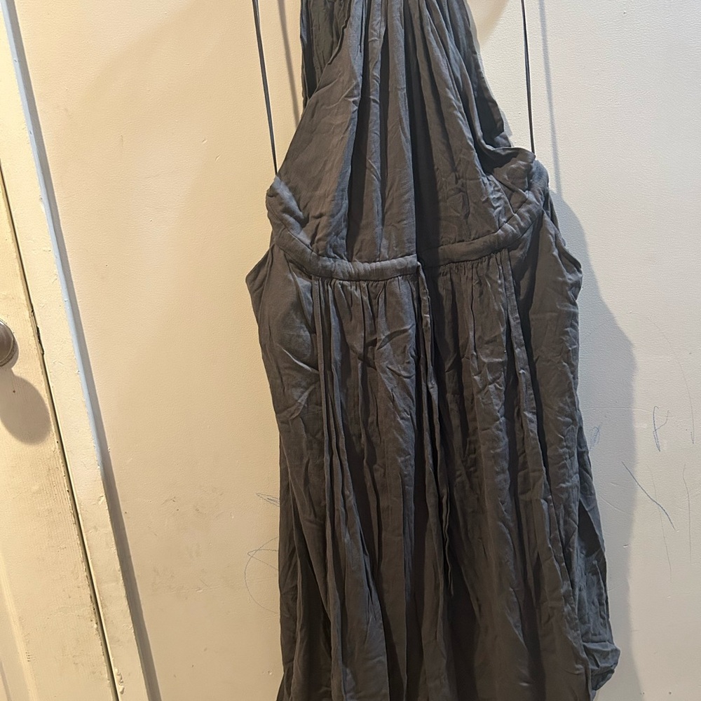Free People Charcoal Gray Maxi Dress